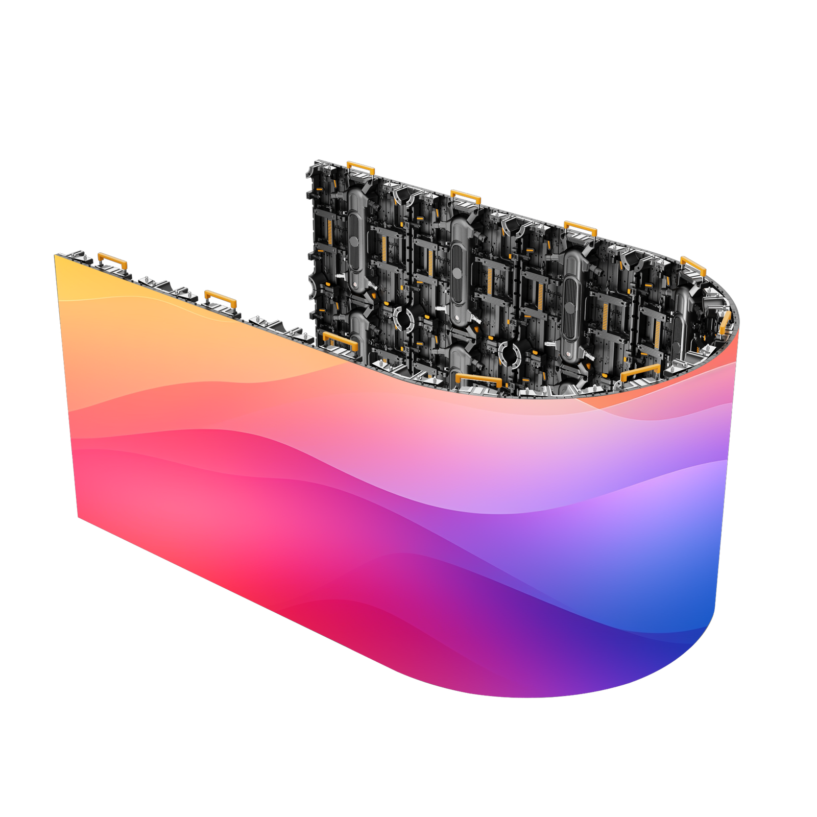 Flexible rental LED screen (1) ABXING RF Series Flexible Rental LED Screen P1.56 P1.95 P2.604 P2.976 P3.91 P4.81 Curved LED Video Wall for Stage Concert Event with Rear Maintenance & Quick Installation - Image 1