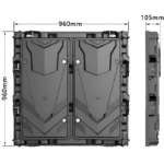 ABXING OD series Outdoor Advertising LED display Screen Die-cast Aluminum Cabinet  P10 P8 P6.667 P5 P4 P3 P2.5 LED Video wall | 960*960mm IP65 Protection - Image 3